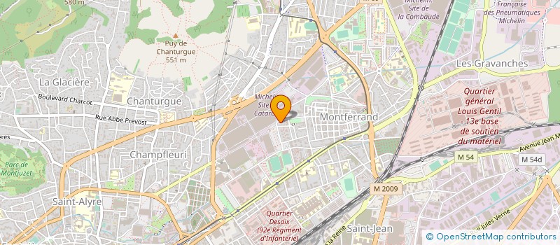 localisation de l'entreprise CARBIOS  CLERMONT-FERRAND