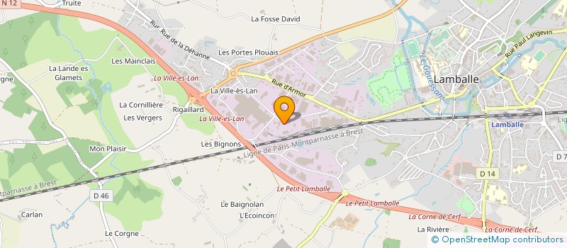 localisation de l'entreprise CARBIOVAL  LAMBALLE-ARMOR