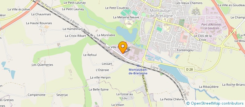 localisation de l'entreprise CARBO'H REALISATIONS  MONTAUBAN-DE-BRETAGNE