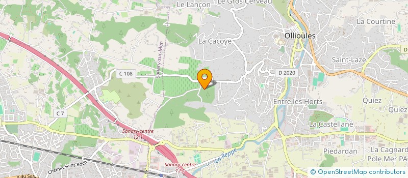 localisation de l'entreprise CARBO INVESTISSEMENT  OLLIOULES