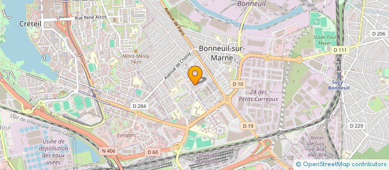 localisation de l'entreprise CARBOA à BONNEUIL-SUR-MARNE