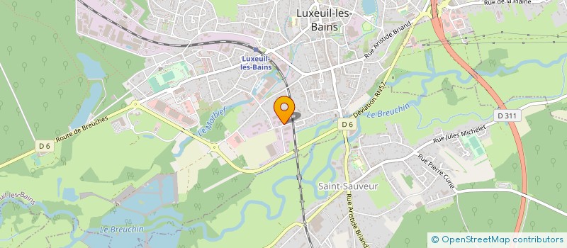 localisation de l'entreprise CARBOIS à LUXEUIL-LES-BAINS