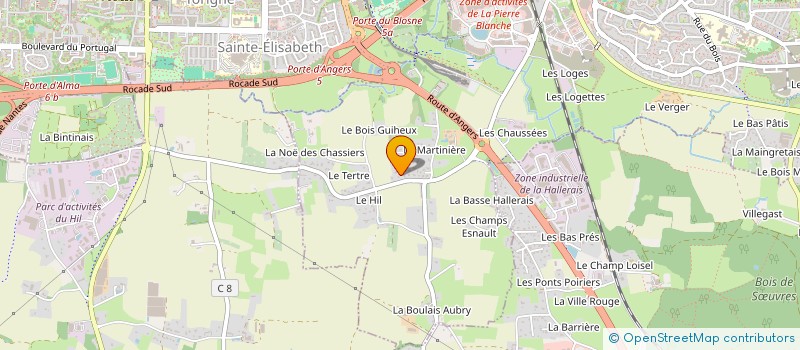 localisation de l'entreprise CARBON  CHANTEPIE