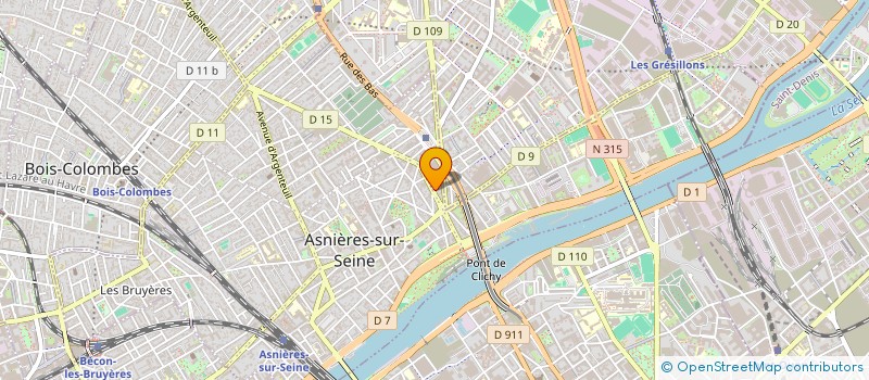 localisation de l'entreprise CARBON'AUTO PIECES à ASNIERES-SUR-SEINE