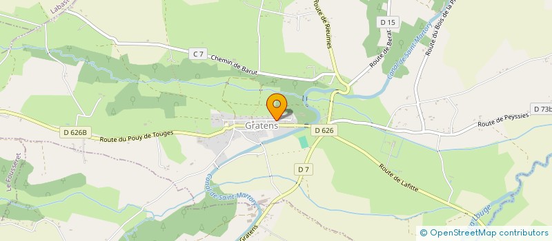 localisation de l'entreprise CARBON FROID CLIMATISATION  GRATENS