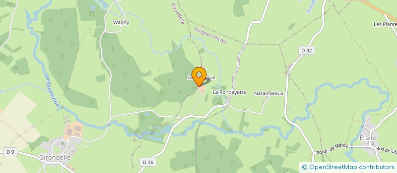 localisation de l'entreprise CARBON-ROUX  FLAIGNES-HAVYS