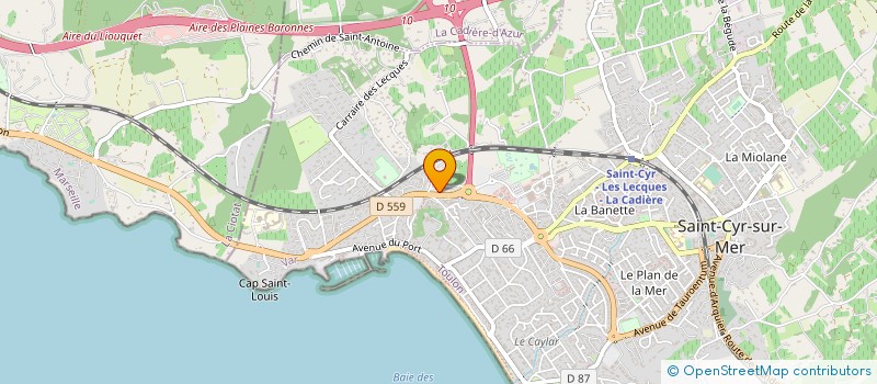 localisation de l'entreprise CARBON WAVE à SAINT-CYR-SUR-MER