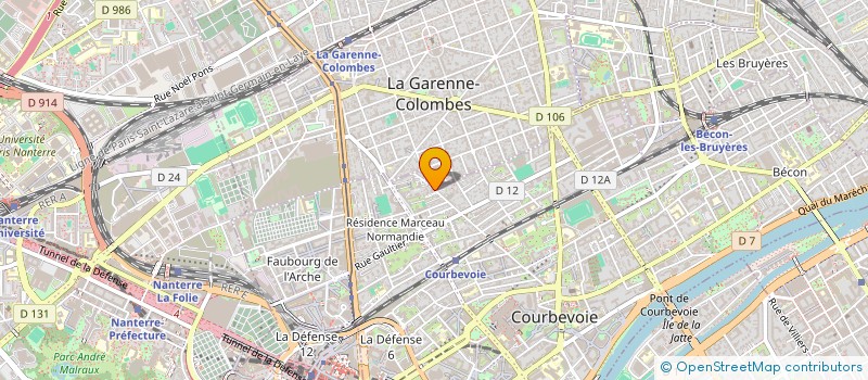 localisation de l'entreprise CARBONE 14 à COURBEVOIE