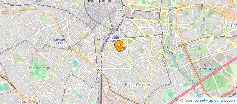localisation de l'entreprise CARBONE 14 à MONTPELLIER