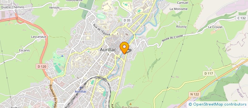 localisation de l'entreprise CARBONE à BREZONS