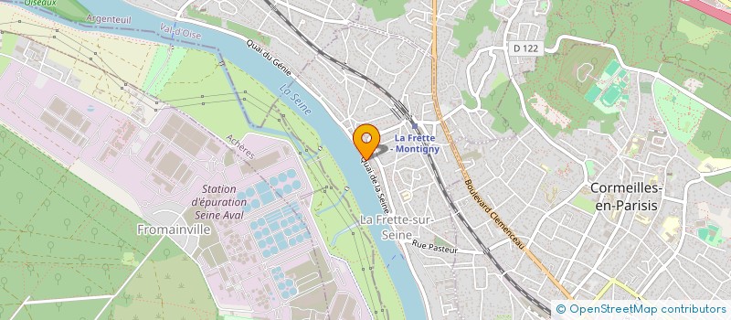 localisation de l'entreprise CARBONE . AMO  LA FRETTE-SUR-SEINE