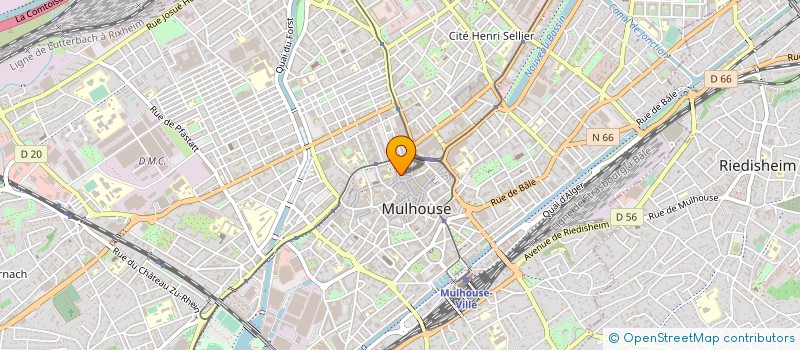 localisation de l'entreprise CARBONE CAFE à MULHOUSE