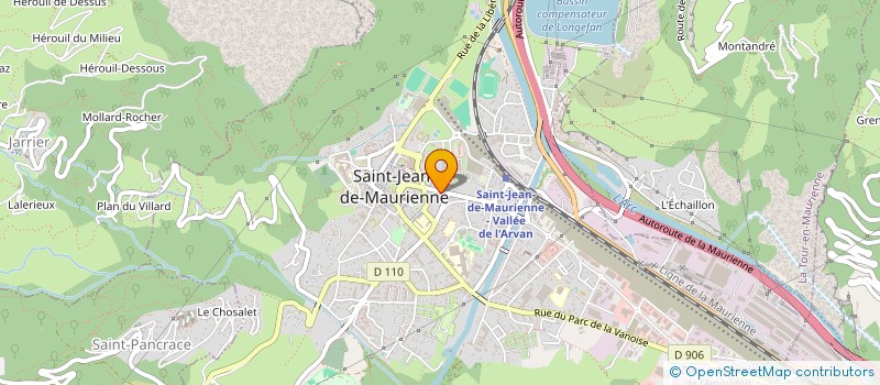 localisation de l'entreprise CARBONE ESPACE BUREAU  SAINT-JEAN-DE-MAURIENNE