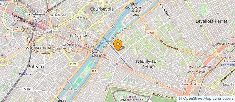 localisation de l'entreprise CARBONE EXP - MAMORI - BELGARDE à NEUILLY-SUR-SEINE