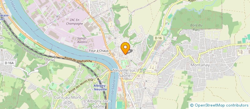 localisation de l'entreprise CARBONE INVEST  NEUVILLE-SUR-SAONE