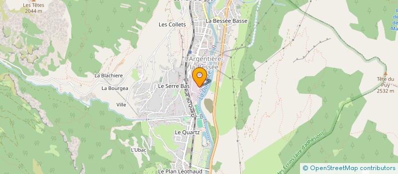 localisation de l'entreprise CARBONE K  L'ARGENTIERE-LA-BESSEE