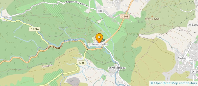 localisation de l'entreprise CARBONN 13  VILLENEUVETTE