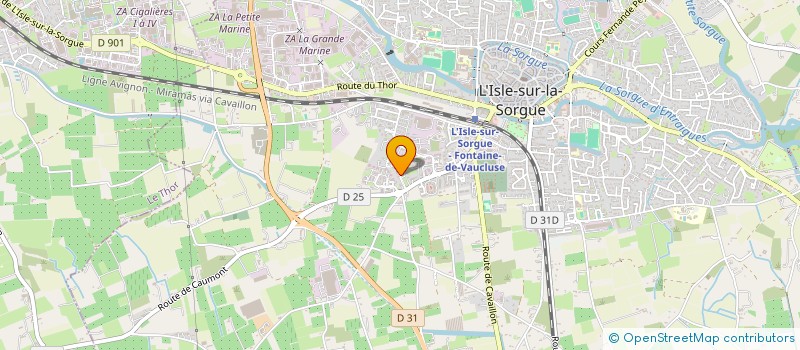 localisation de l'entreprise CARBONNEL  L'ISLE-SUR-LA-SORGUE