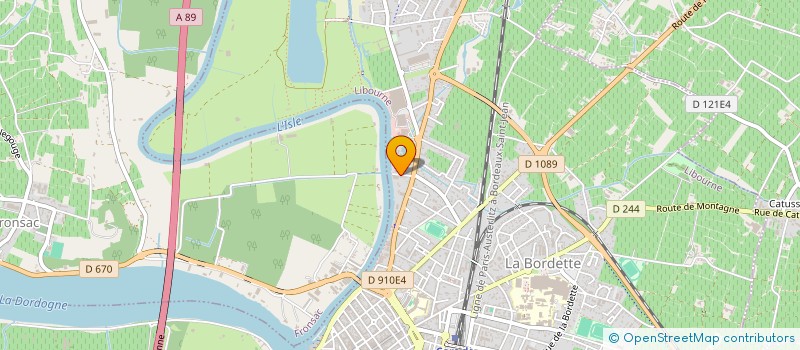 localisation de l'entreprise CARBONWORKS à LIBOURNE