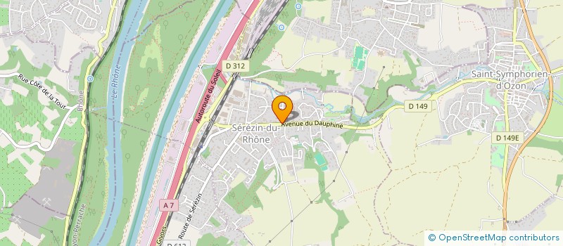 localisation de l'entreprise CARBOSOL  SEREZIN-DU-RHONE