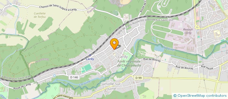 localisation de l'entreprise CARBURANTS COMBUSTIBLES SERVICES à LARDY