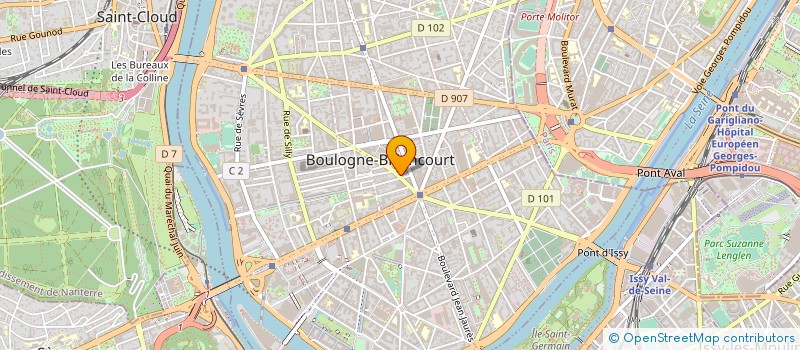 localisation de l'entreprise CARBURANTS MORIZET à BOULOGNE-BILLANCOURT