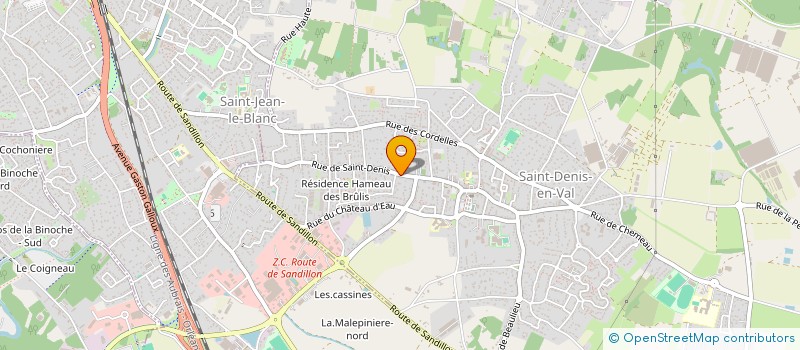 localisation de l'entreprise CARBURATION GAZ à SAINT-DENIS-EN-VAL
