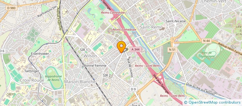 localisation de l'entreprise CARBUTEST à REIMS