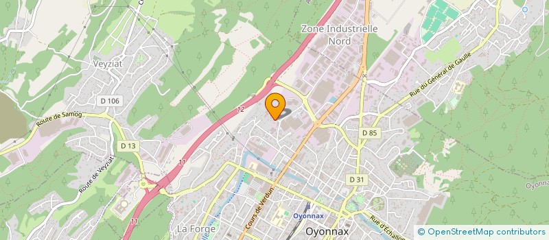 localisation de l'entreprise CARBY  OYONNAX