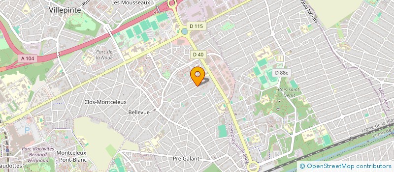 localisation de l'entreprise CARBYCASH  VILLEPINTE