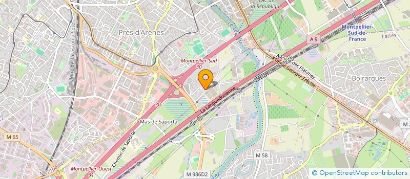 localisation de l'entreprise CARCAGNO/BRESCIANI à LATTES