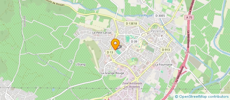 localisation de l'entreprise CARCALA  PEZENAS