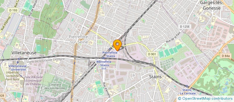 localisation de l'entreprise CARCAM à PIERREFITTE-SUR-SEINE