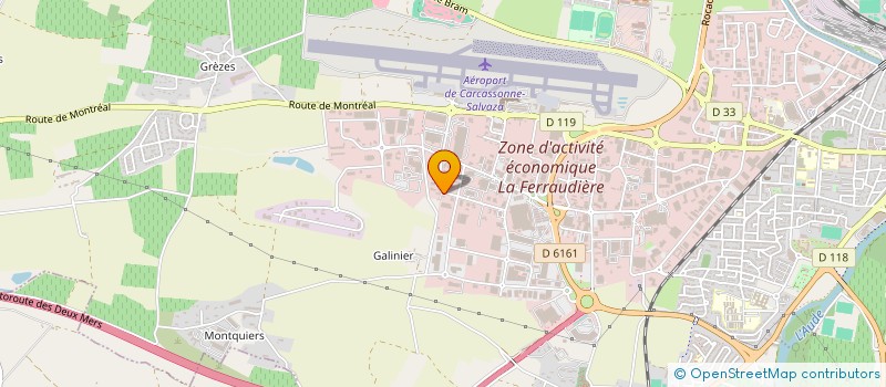 localisation de l'entreprise CARCANET  CARCASSONNE