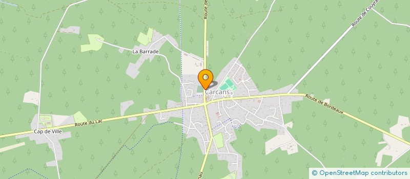 localisation de l'entreprise CARCANS FETE LA FORET  CARCANS