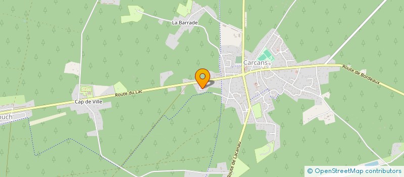 localisation de l'entreprise CARCANS TENNIS CLUB  CARCANS