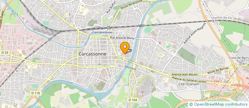 localisation de l'entreprise CARCASSONNE AGGLO à CARCASSONNE