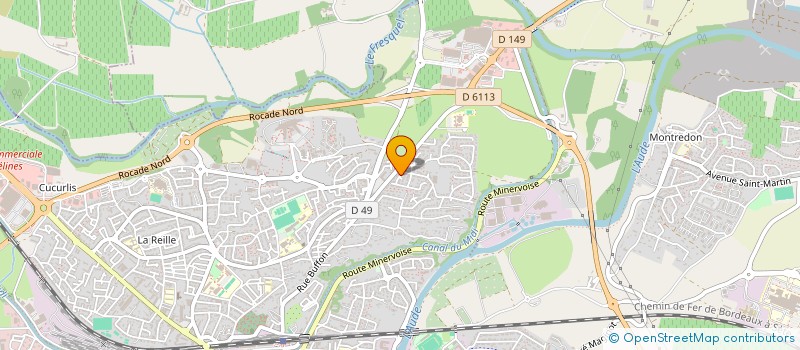 localisation de l'entreprise CARCASSONNE CATHARS BASEBALL  CARCASSONNE