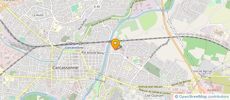 localisation de l'entreprise CARCASSONNE OLYMPIQUE GYM  CARCASSONNE