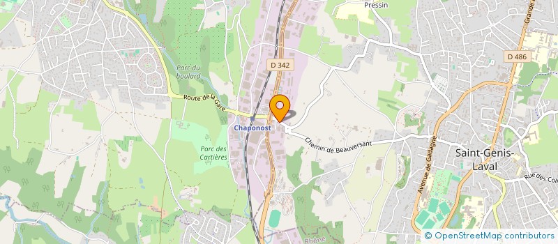 localisation de l'entreprise CARCAT LOCATION à SAINT-GENIS-LAVAL