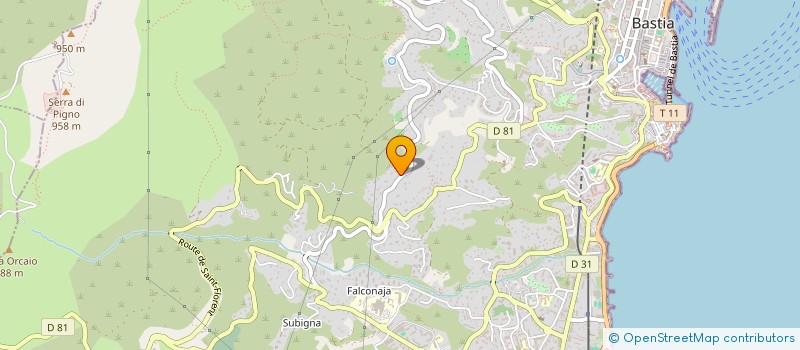 localisation de l'entreprise CARCENA à BASTIA