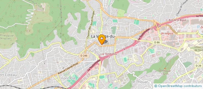 localisation de l'entreprise CARCES LADS à LA VALETTE-DU-VAR