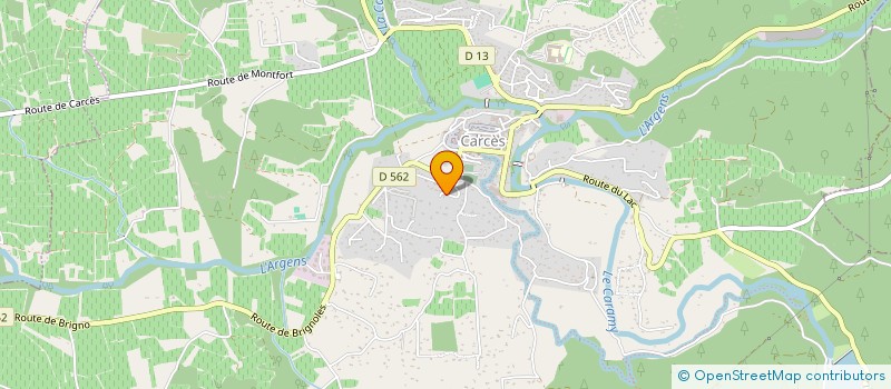 localisation de l'entreprise CARCESVILLA  CARCES