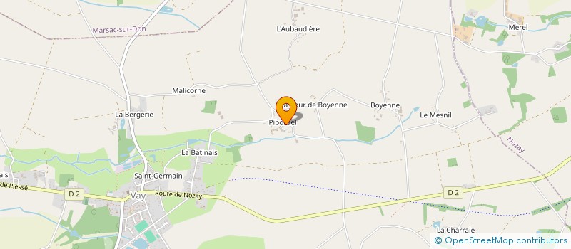 localisation de l'entreprise CARCOUET ATELIER BOIS à VAY