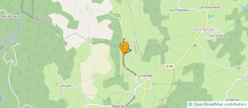 localisation de l'entreprise CARCOUET BETAIL  CHARBONNIERES-LES-VIEILLES