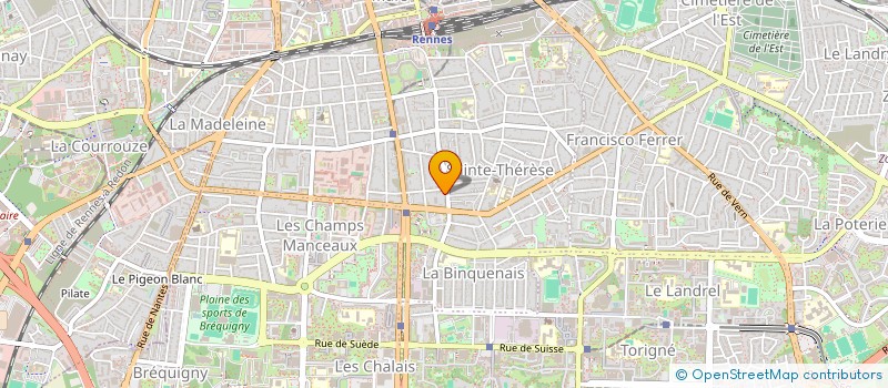 localisation de l'entreprise CARCREFF SOCIAL  RENNES