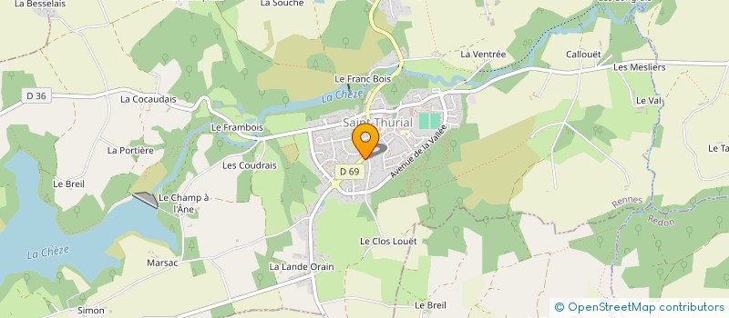 localisation de l'entreprise CARCROZ  SAINT-THURIAL