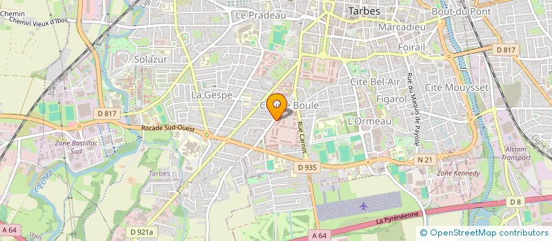 localisation de l'entreprise CARCY GROSSI  TARBES