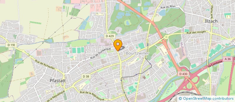 localisation de l'entreprise CARD - BOURTZWILLERN  MULHOUSE
