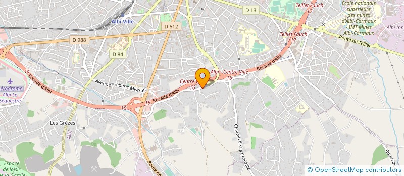 localisation de l'entreprise CARDE 2 à ALBI